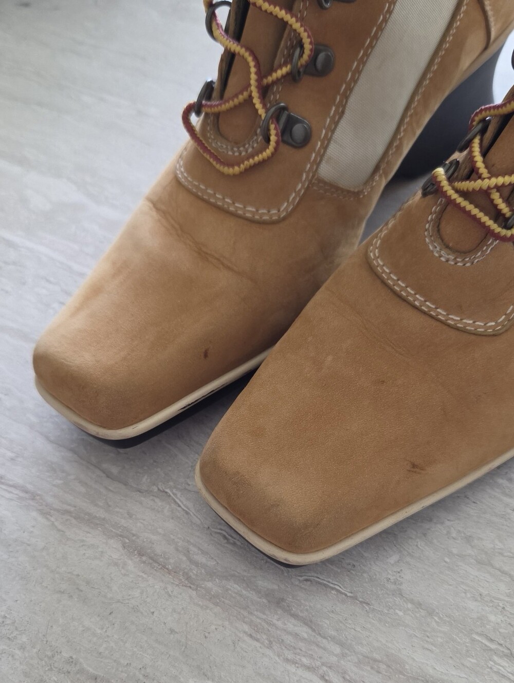 Vintage Timberland Square Toe Wedge Chukka Boots - Picture 12 of 13